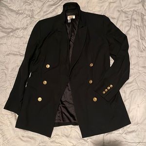 Vintage Talbots black blazer. Women’s US size 10. Heavyweight. Gold buttons.